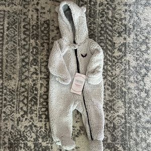 Washington Capitals Gray Game Nap Teddy Fleece Bunting Full-Zip Sleeper